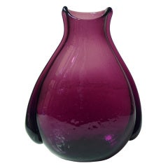 Pouch Vase by Winslow Anderson for the Blenko Glass Co, 1953