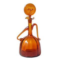Figural 'Lady' Decanter by Joel Philip Myers for Blenko, 1965