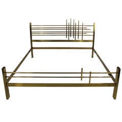 Italian 1960s Modernist Double Bed