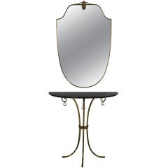 An Elegant 50
s Italian MIrror 
Console