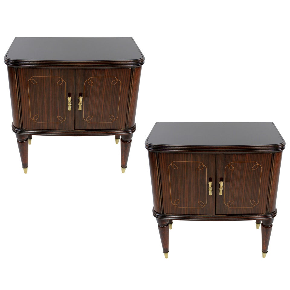 A Pair of 50s Italian Night Stands