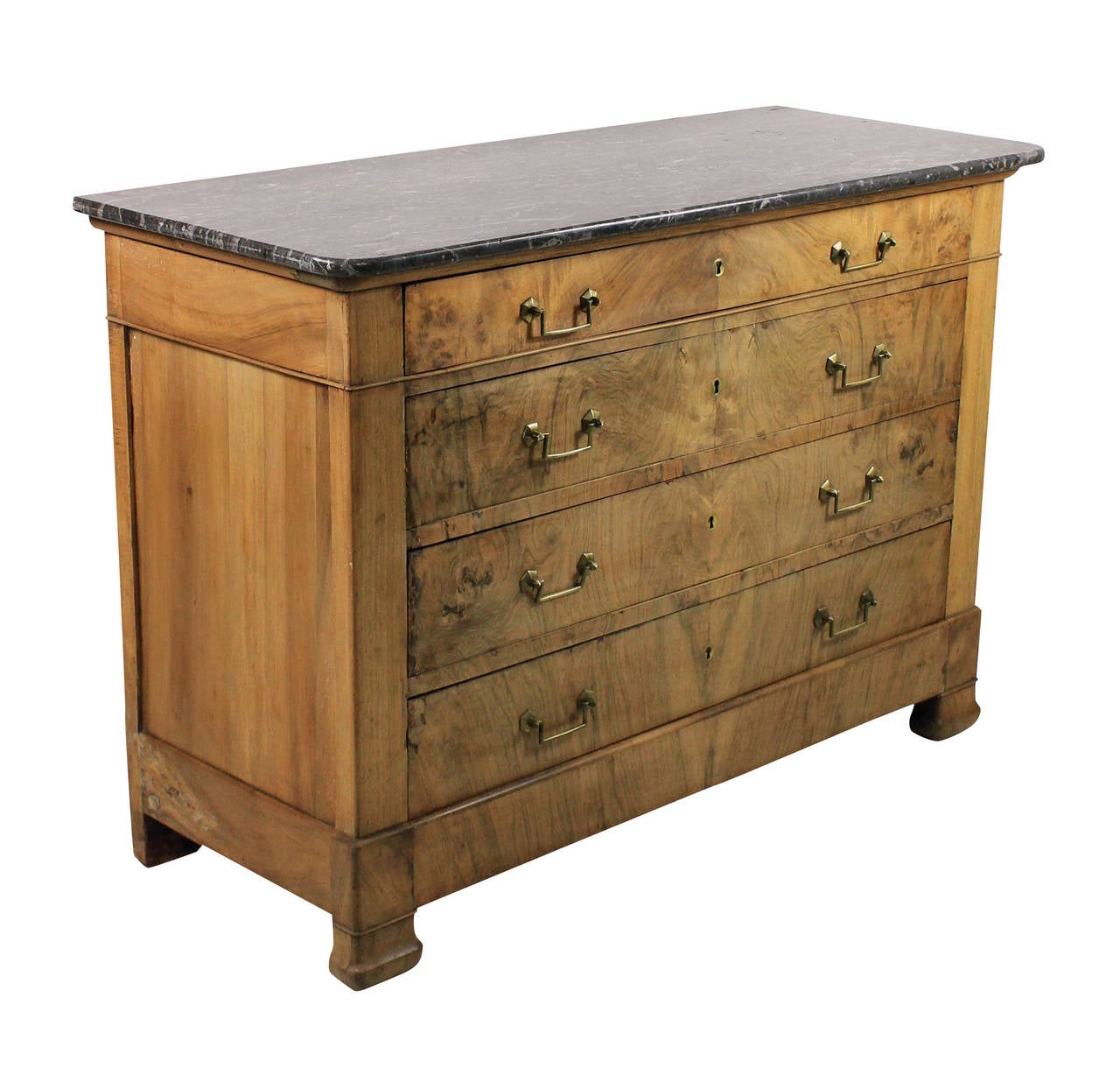 A Napoleon I Bleached Mahogany Commode