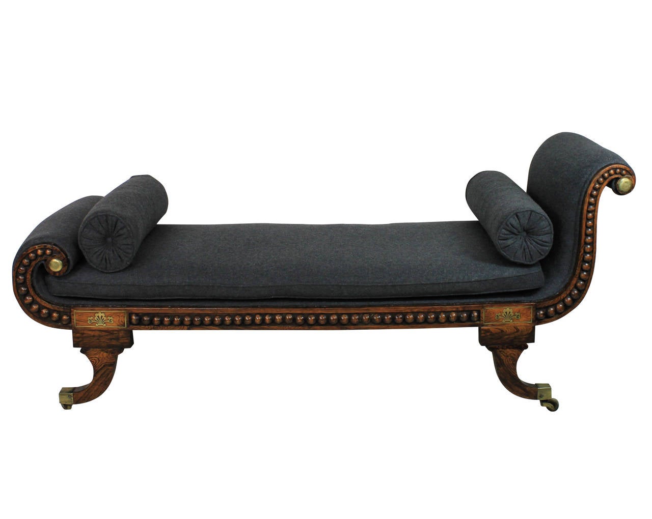 A Fine English Regency Faux Rosewood Day Bed