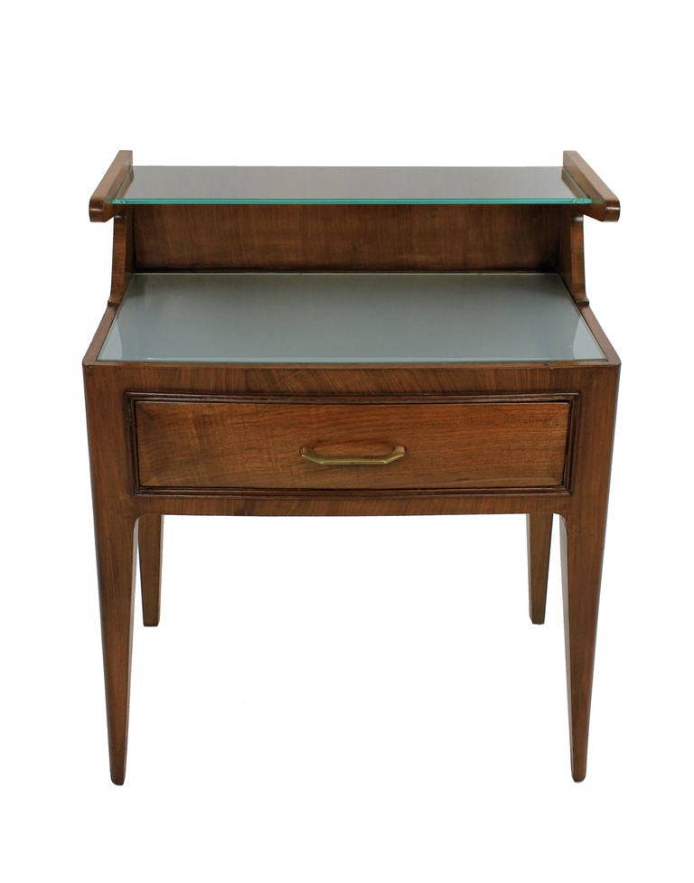 A Pair Of Architectural Italian Night Stands at 1stdibs