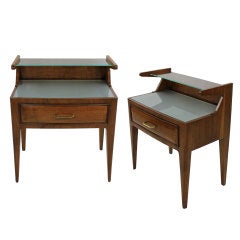 A Pair Of Architectural Italian Night Stands