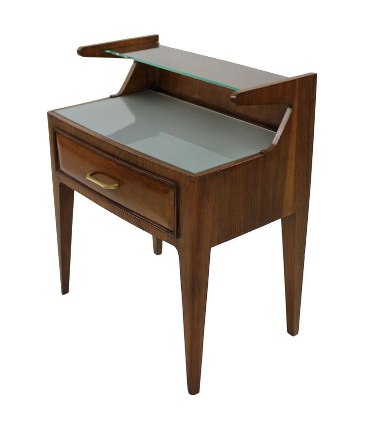 A Pair Of Architectural Italian Night Stands at 1stdibs