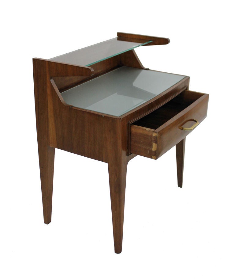 A Pair Of Architectural Italian Night Stands at 1stdibs