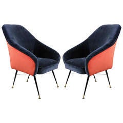 A Pair Of 50's Italian Bedroom Chairs