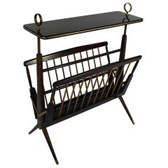 An Italian Folding Newspaper Rack