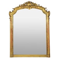 Fine Napoleon III Giltwood Mirror