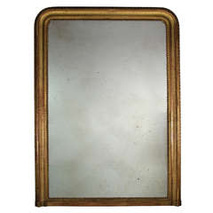 A Large French 19th Century Gilt Mirror