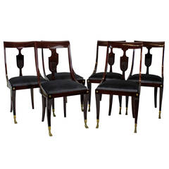 Set Of Six Paolo Buffa Dining Chairs