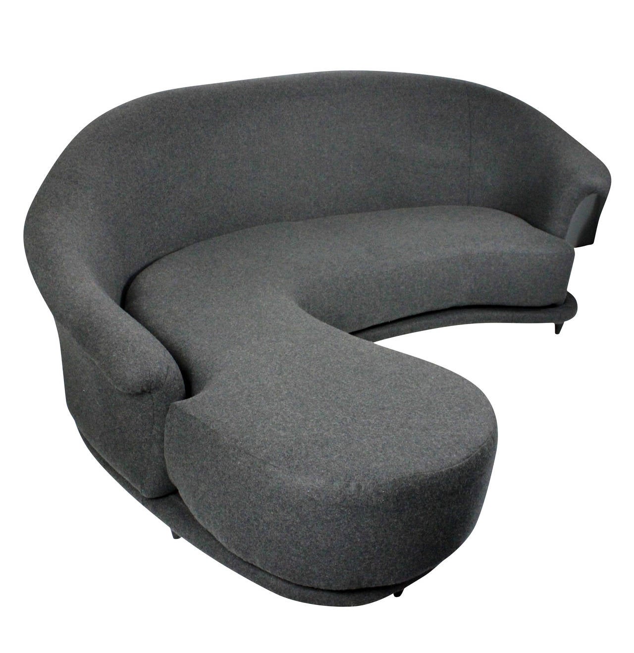 Large Italian Comma Sofa In Excellent Condition In Kent, Dover
