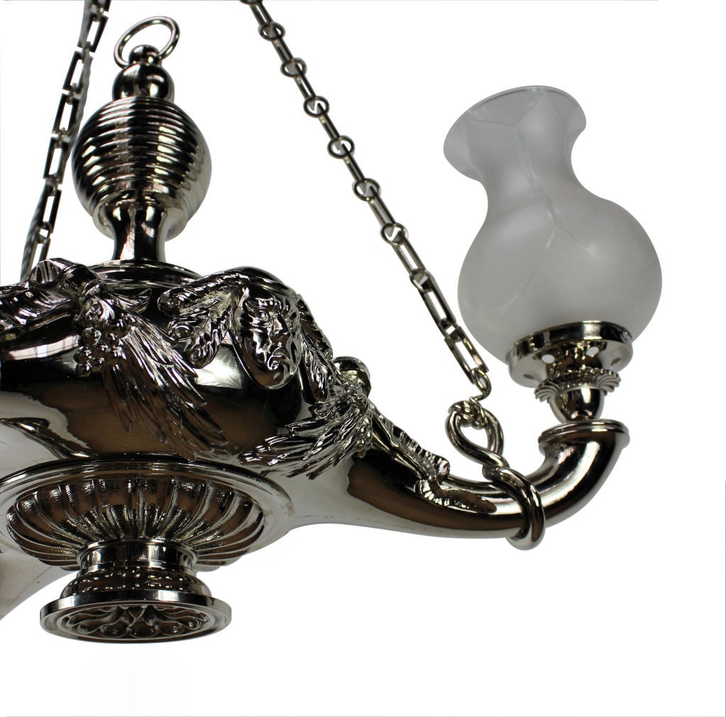 An American Nickel Plated  'Colza' Light