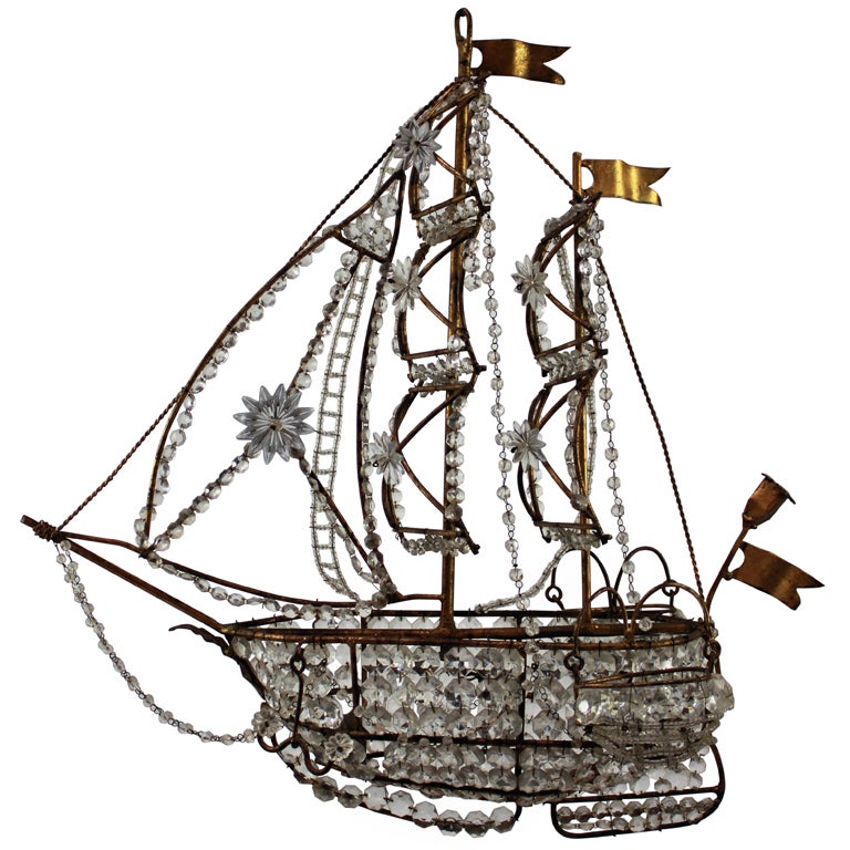 Lustre Galleon de la Maison Bagues