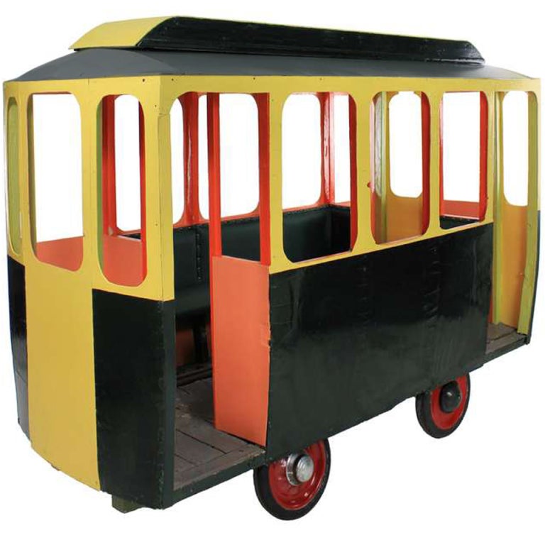 A Life Size 50's Fairground Tram For KIds