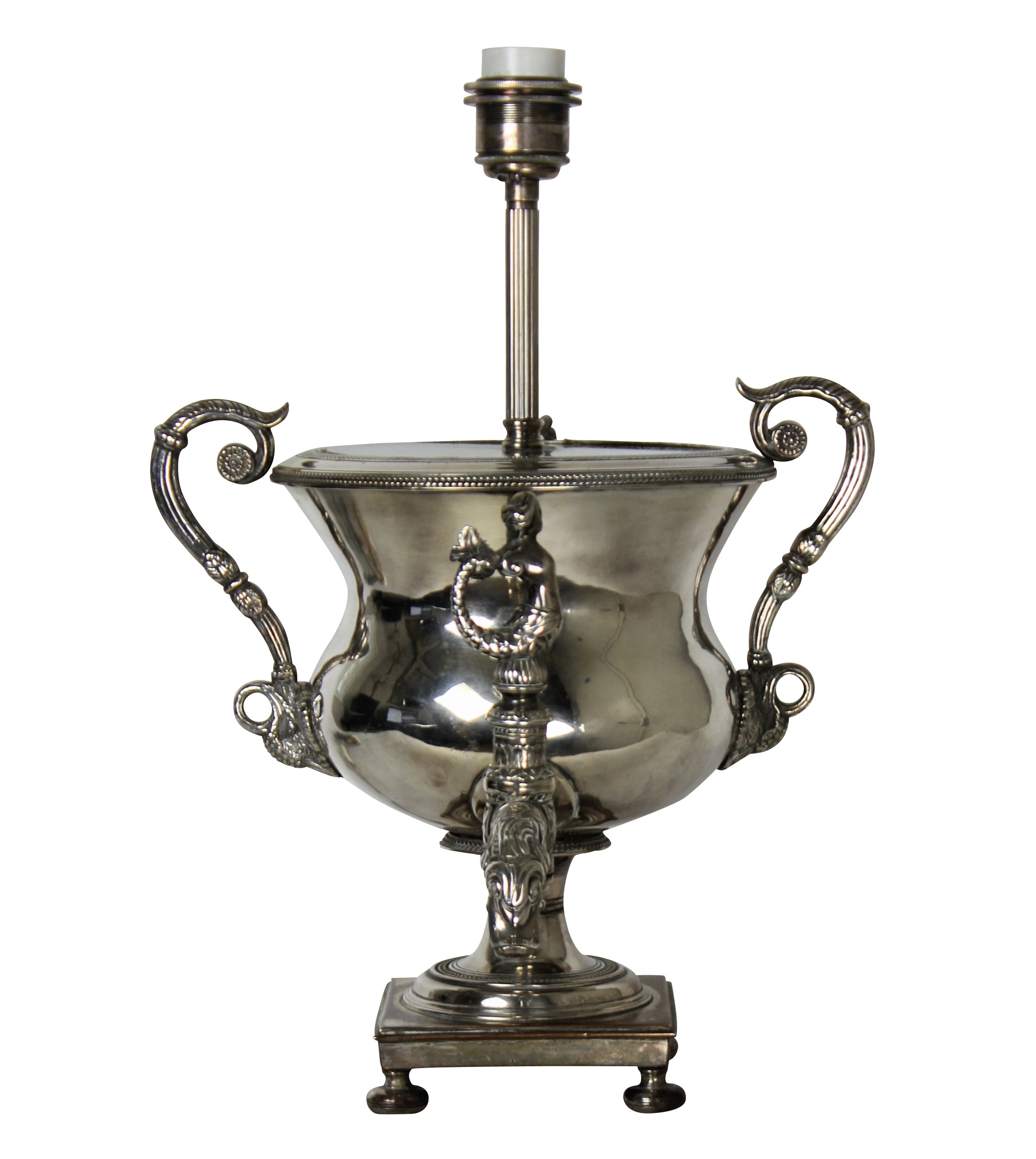 Russian Silver Samovar, Now as Lamp