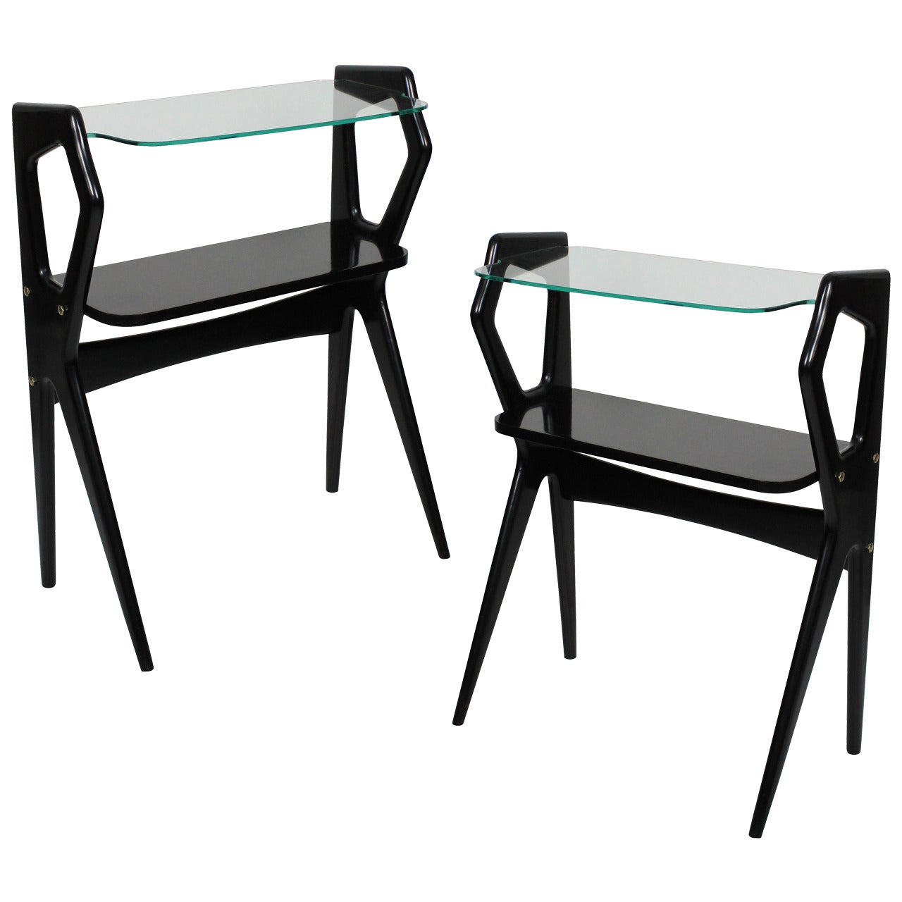 Pair of Architectural Night Stands in the Manner of Parisi