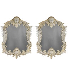 A Pair Of Large Irish Country House Mirrors