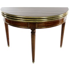 A Fine Louis XVI Mahogany Three Fold Games Table
