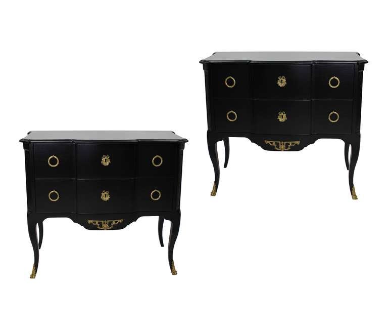 A Pair Of Mailfert Directoire Style Commodes