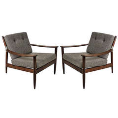 Pair of Danish Armchairs Attributed to Grete Jalk