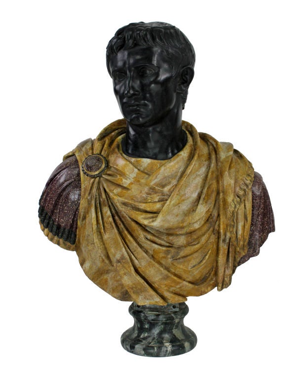 An Impressive Pair Of Large 19th Century Roman Emperor Busts In Excellent Condition In London, GB