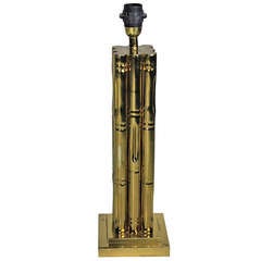 A French Jansen Style Faux Bamboo In Brass