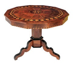 A Dutch Geometric Marquetry Table