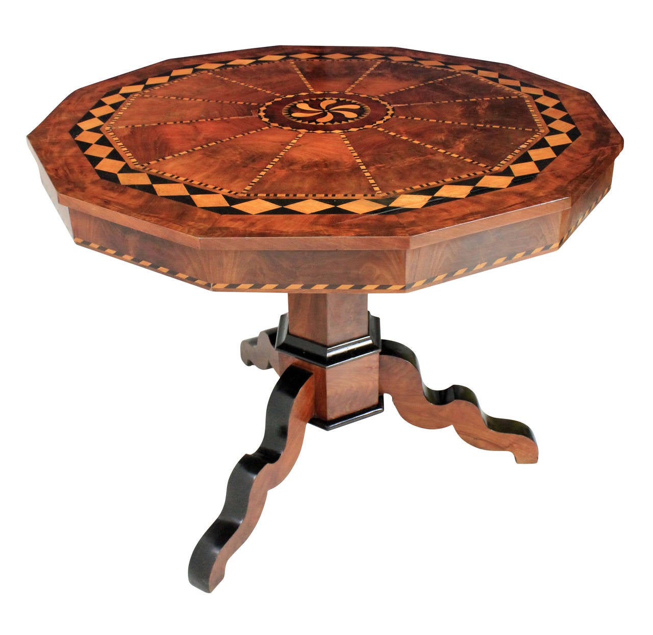 A Dutch Geometric Marquetry Table