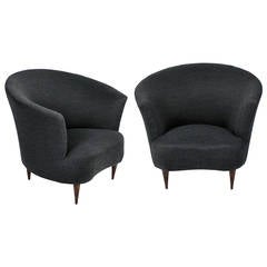 Pair of Armchairs in the Style of Parisi