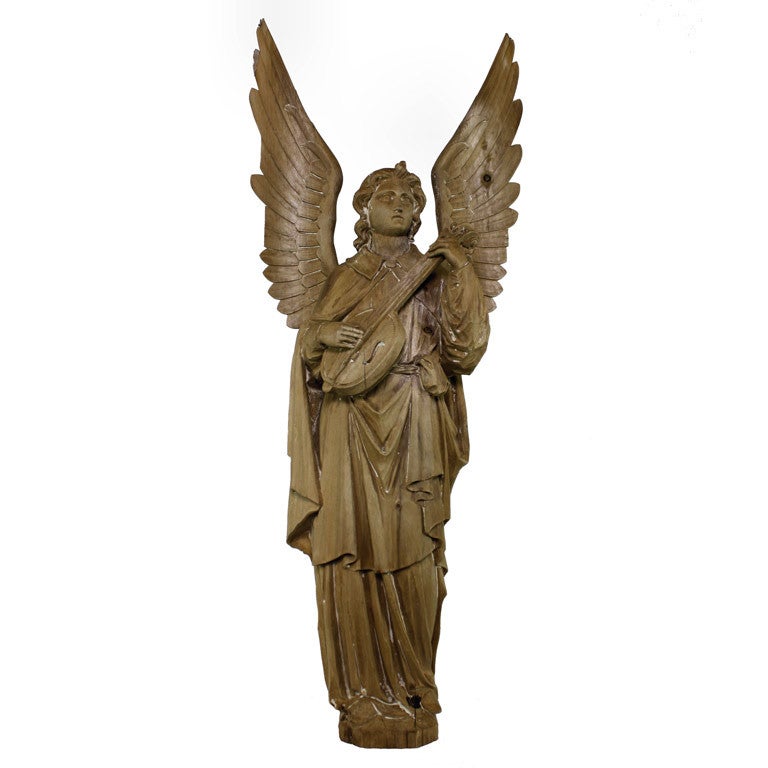 A Large Carved Statue Of The Archangel Raphael at 1stDibs archangel