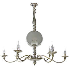 English Silver Plated Chandelier 2