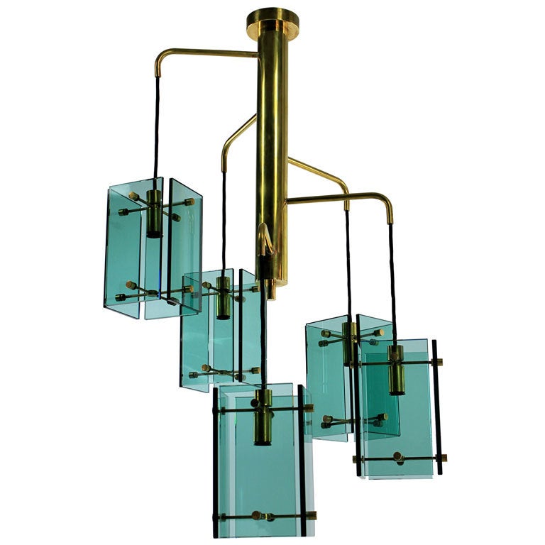 A 60's Fontana Arte Style Hanging Light