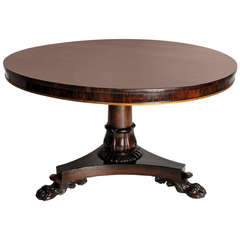 Large Scale English Rosewood Centre Table of Fine Quality, circa 1830