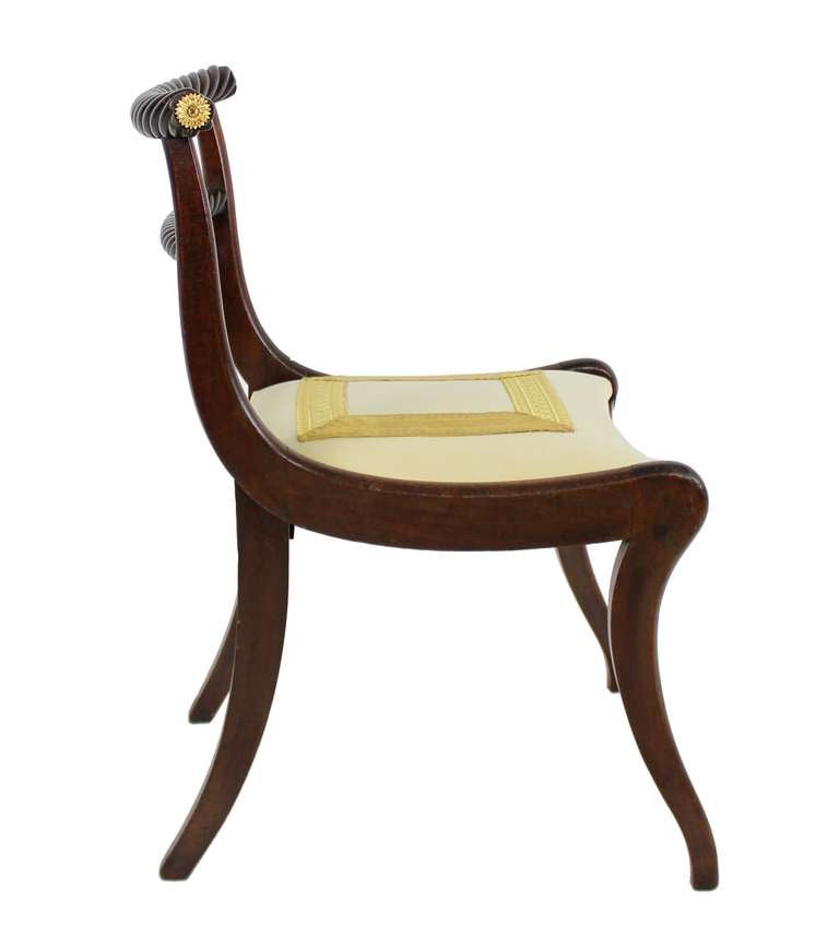 19th Century A Pair of Fine Irish 'Trafalgar' Chairs