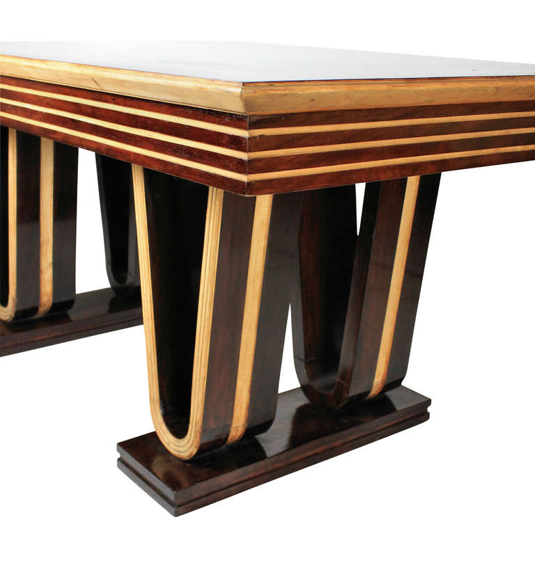 Fine 1940's Italian Geometric Dining Table In Excellent Condition In London, GB