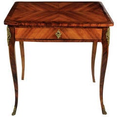 French Tulip Wood Side Table