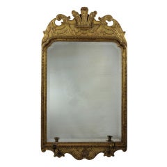 Antique An English George III Style Carved & Gilded Mirror