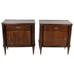 A Pair Of Italian Rosewood Night Stands