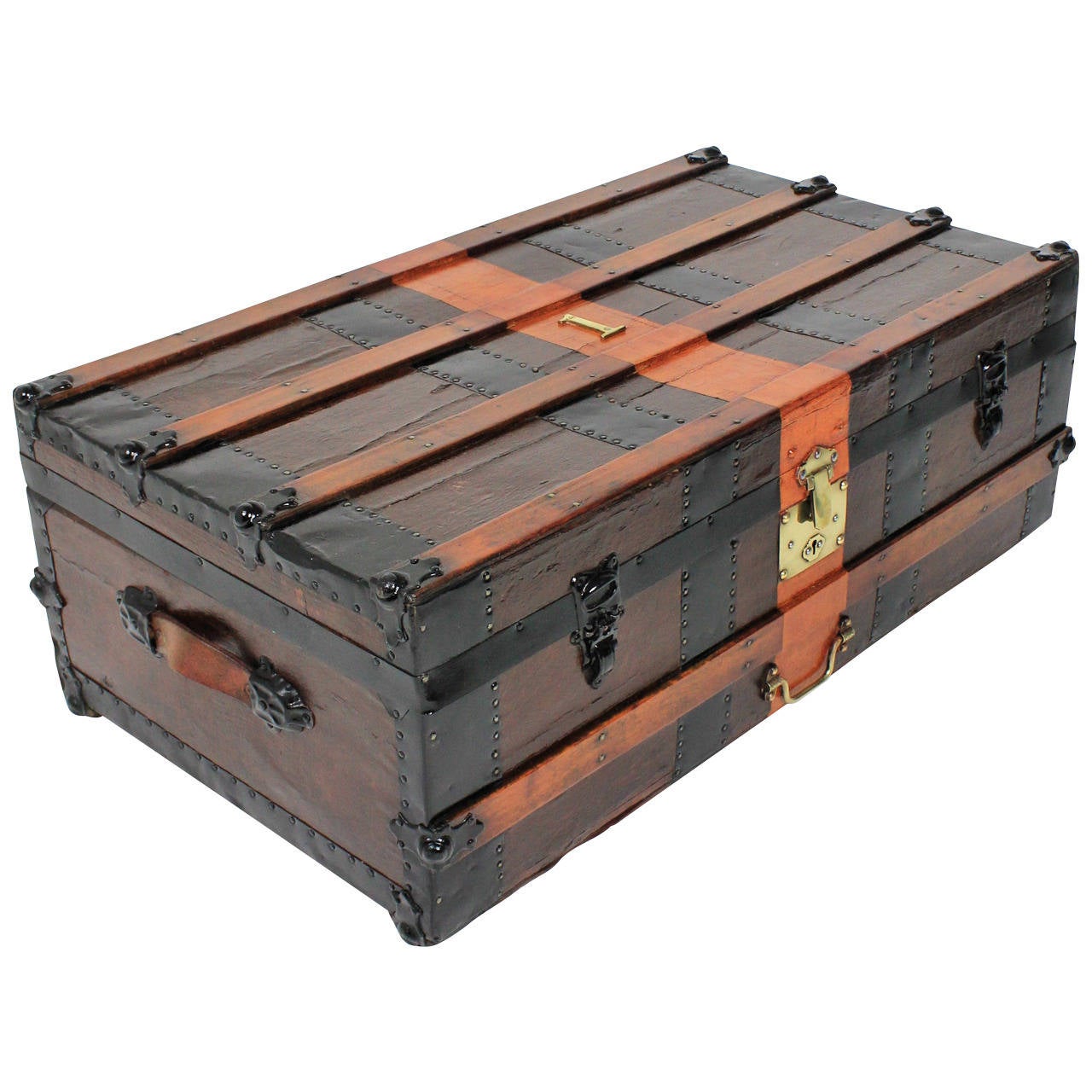 Large English Cabin Trunk from Apsley House at 1stdibs