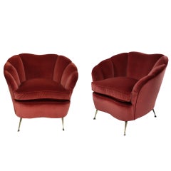 A Pair Of Ico Parisi Armchairs