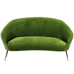 Italian Curved Sofa