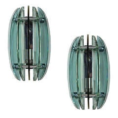 A Pair Of 60's Wall Sconces By Veca