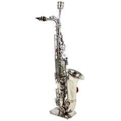 Vintage A Saxophone Table Lamp
