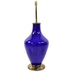 A 60
s Italian Cobalt Blue Lamp