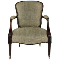 English Hepplewhite Armchair