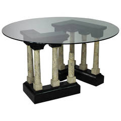 Unusual Mid-Century Italian 'Roman Ruins' Dining Table
