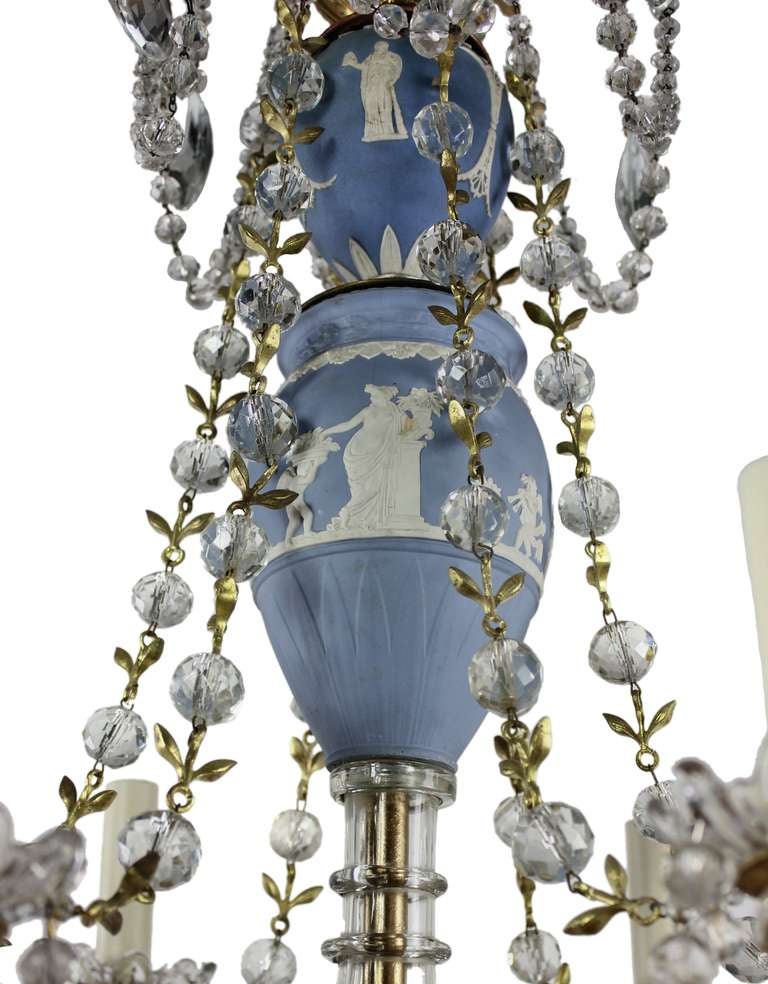 English A Signed Wedgwood Chandelier c.1880