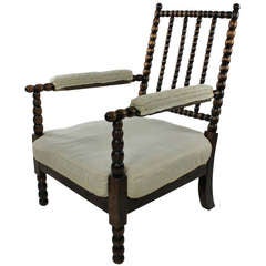 Antique An English 19th Century Bobbin Armchair